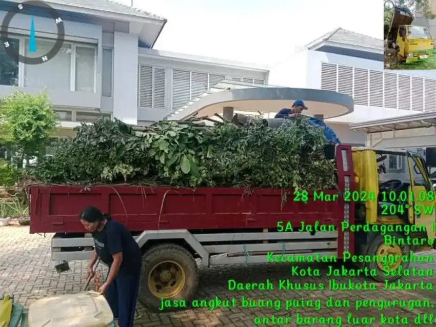Jasa urugan puing dan buang sampah