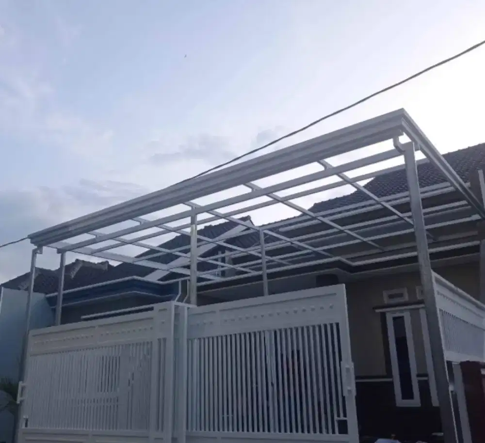 Carfort kanopi model terbaru dengan berbgai macm jenis atap dan rangka