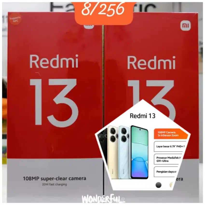 Xiaomi redmi 13 8/256GB GARANSI RESMI