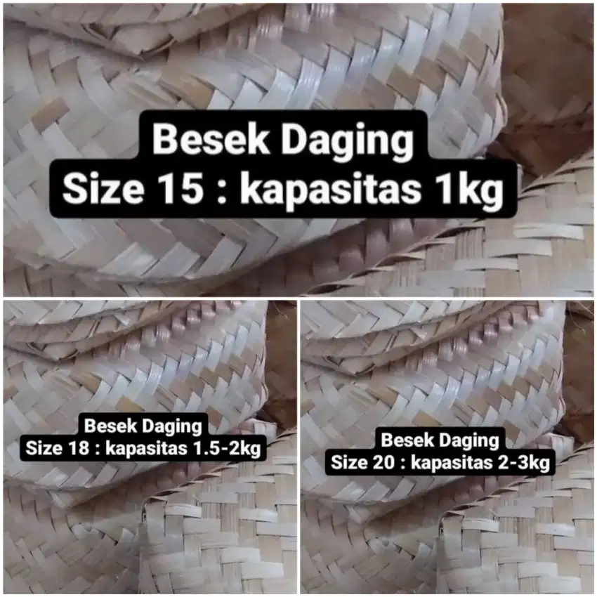 Besek bambu/besek daging kurban/besek idul adha