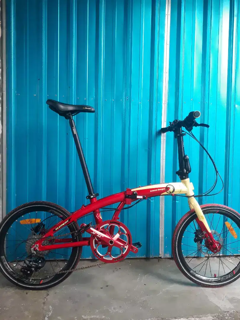 Sepeda lipat ecosmo 8 seri ironman tipe tertinggi full alloy