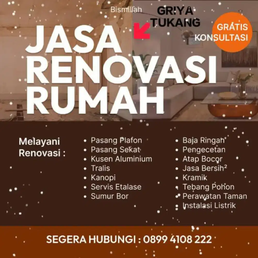 Atap bocor dan Renovasi Rumah