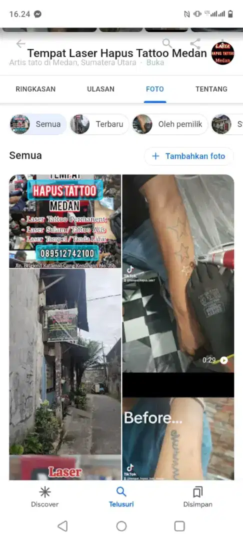 Hapus Tato. Medan