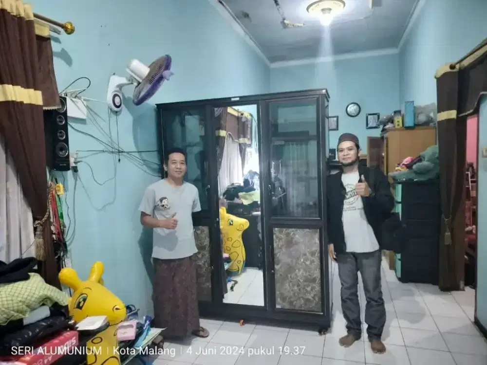 Jual lemari pakaian aluminium dll