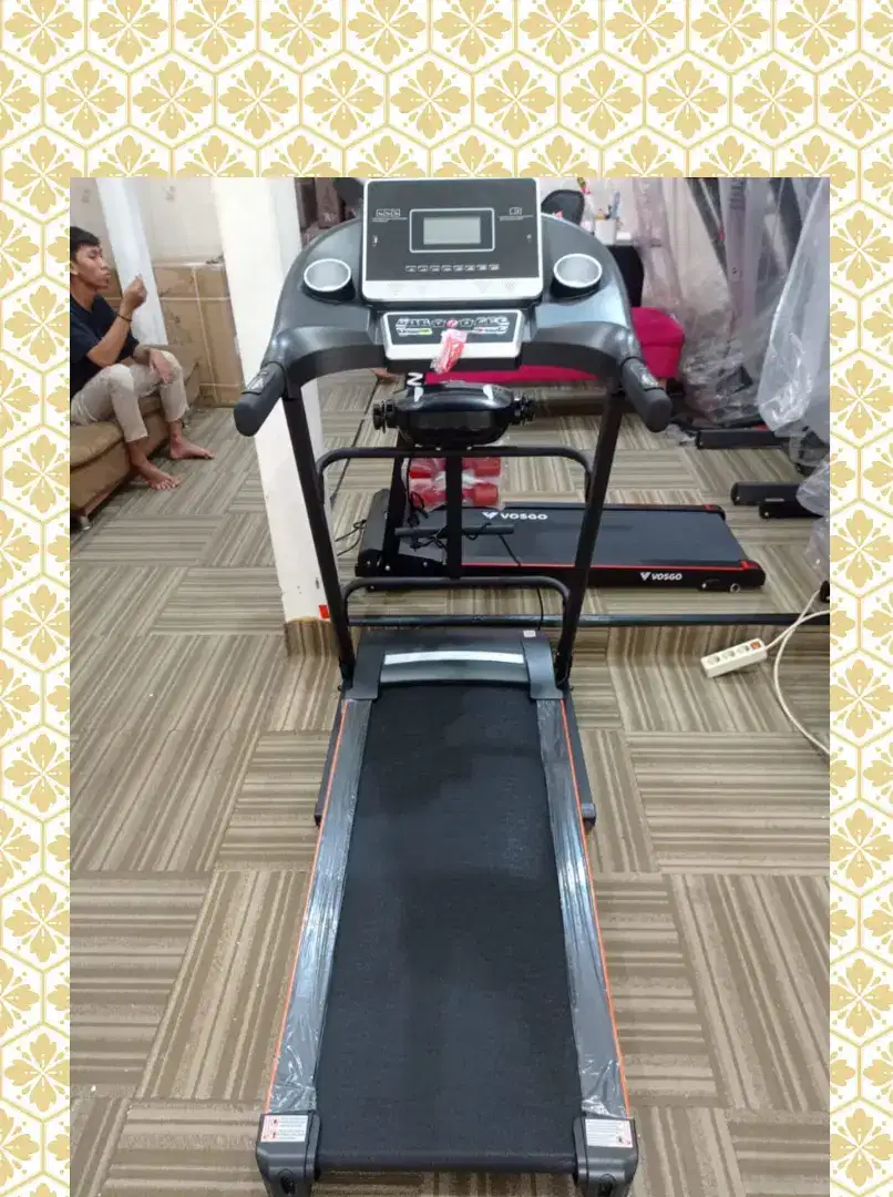 Treadmill elektrik Legacy Falcon alat kebugaran GES-6464