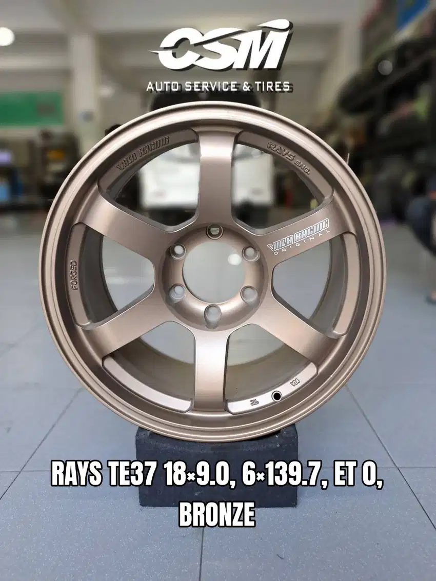 Velg TE37, R18, Bronze. For Pajero, Fortuner, Everest, MU-X, Prado