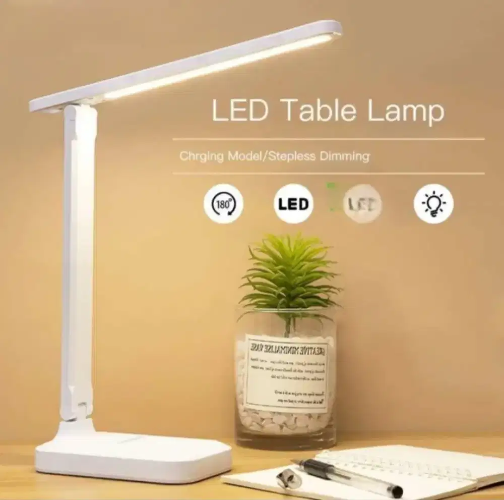 Lampu belajar 3 pencahayaan, touchscreen