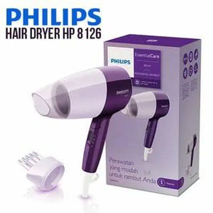 Philips Hair Dryer / Pengering Rambut HP8126 HP 8126 Ungu