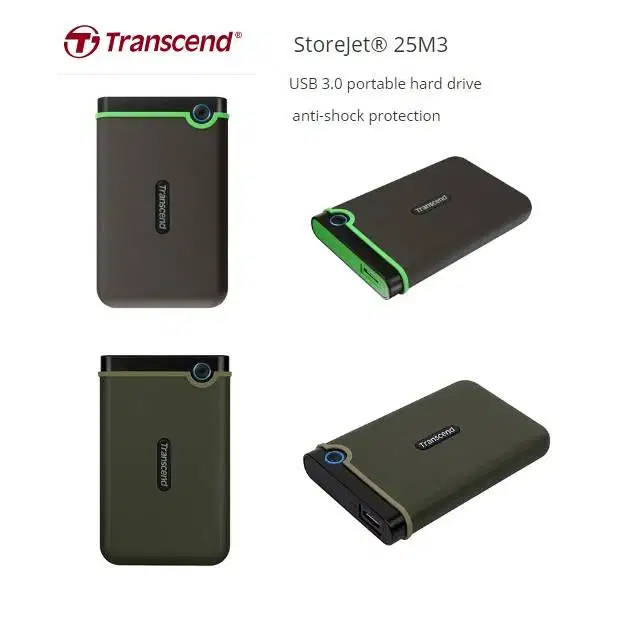 HDD Hardisk Eksternal Transcend Storejet 25M3 1TB 1 TB GARANSI RE