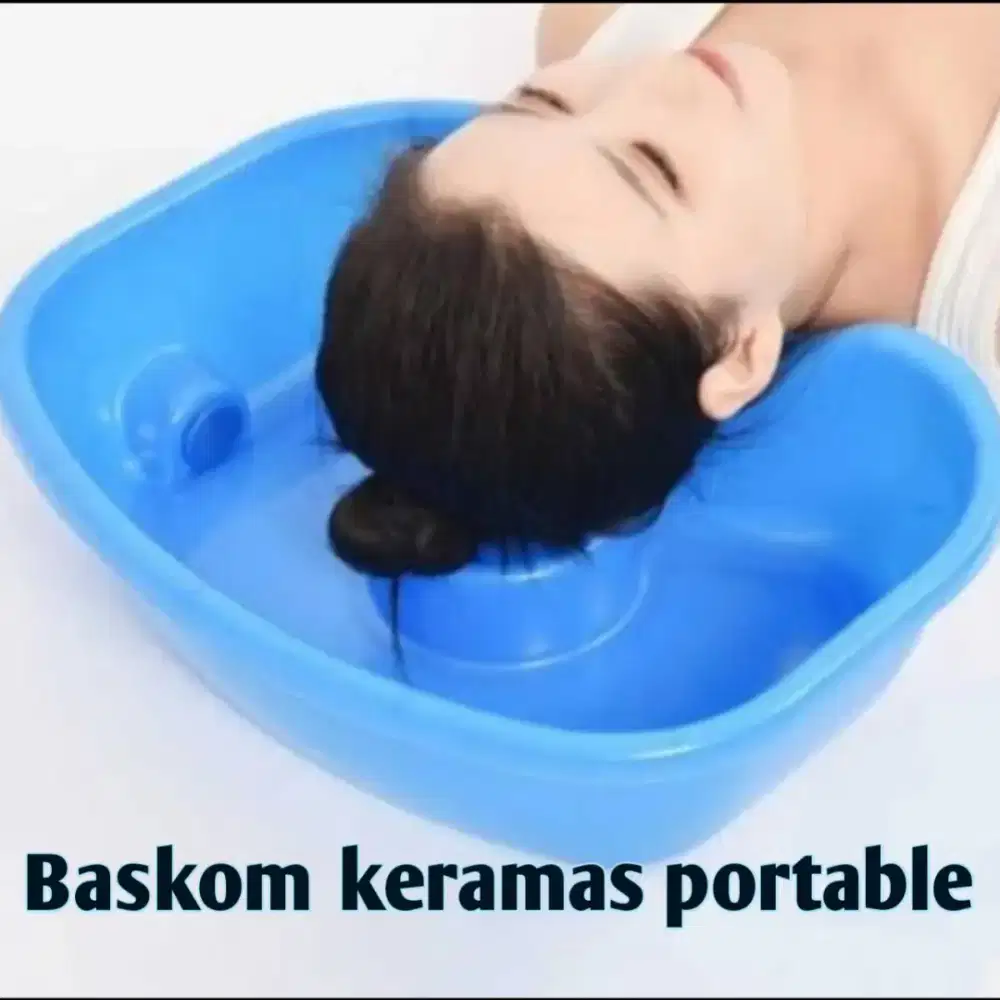 bak keramas portable cuci rambut orang sakit di kasur
