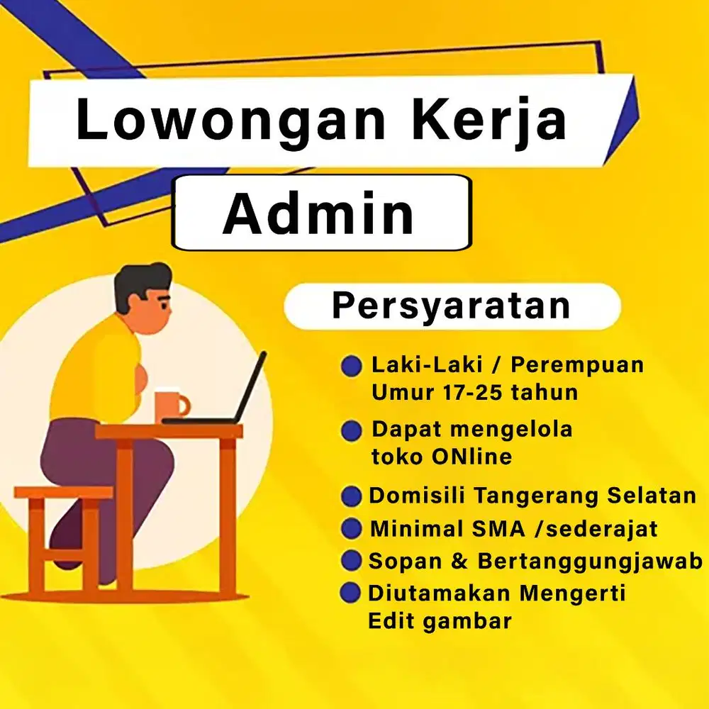 Lowongan Admin Online