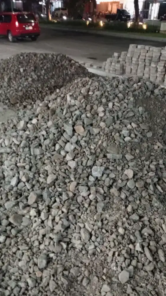 Batu belah kali sirtu sirdam split makadam abu batu pasir pasang cor