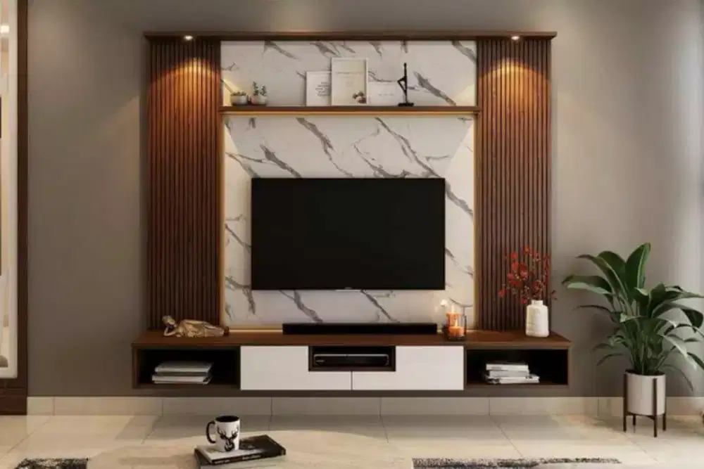 Backdrop tv minimalis