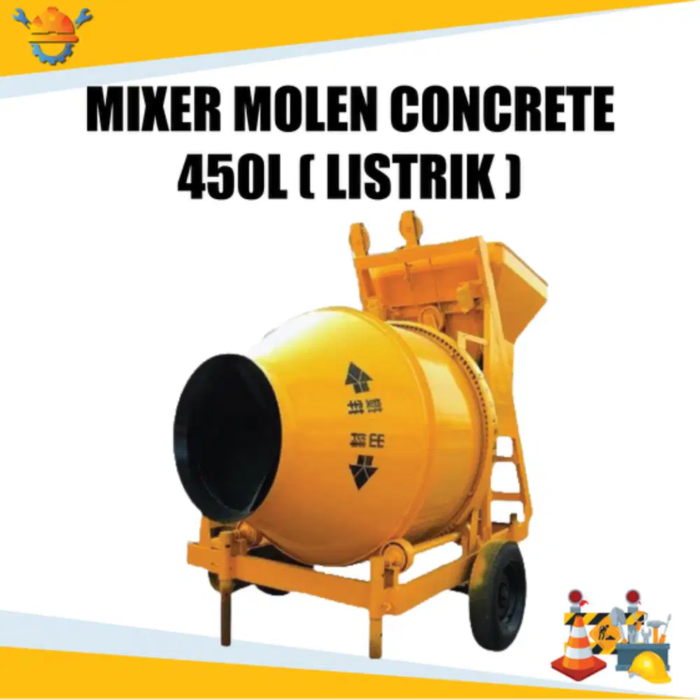 MESIN MIXER MOLEN 450L LISTRIK | PENGADUK SEMEN / MIXER MOLEN SEMEN CO