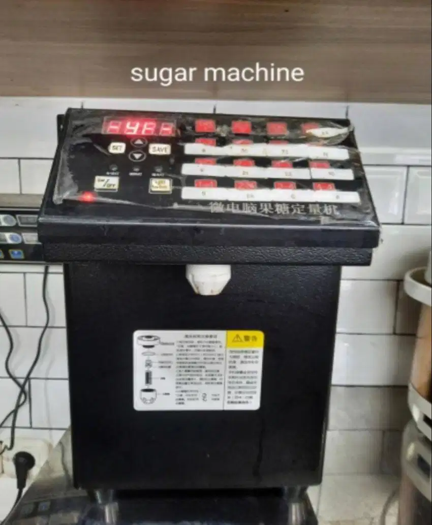 sugar machine / mesin takar gula. ex cafe