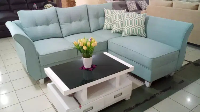 SOFA L PUTUS MURAH CUSTOM