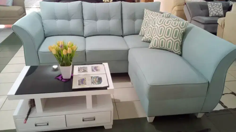SOFA L PUTUS MINIMALIS BIRU