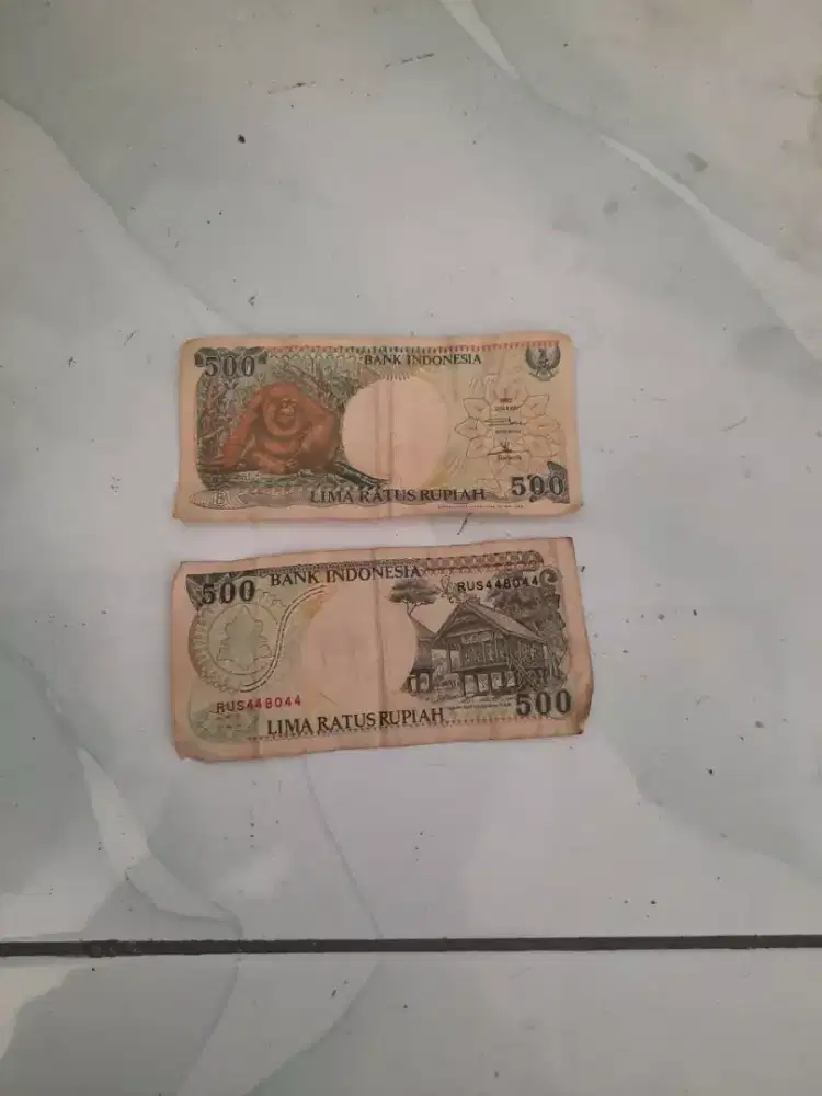 Uang kuno 500 rupiah, mulus, tidak ada sobek