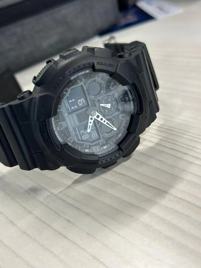 Dijual Casio G-Shock GA-100 Black Original kondisi 99%