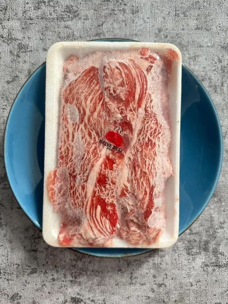 Jual Daging Slice Shortplate, Non Fat, Ayam, Wagyu Halal Bisa COD