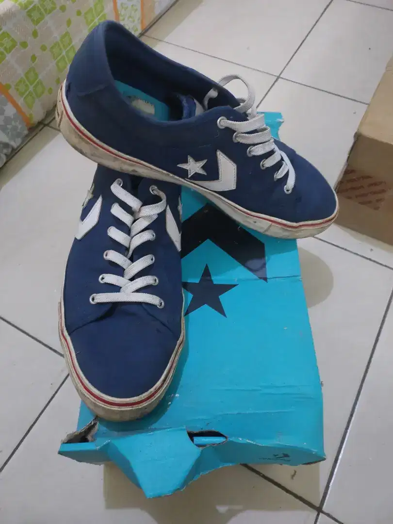 Sepatu Converse Star Replay Ox Navy size 44