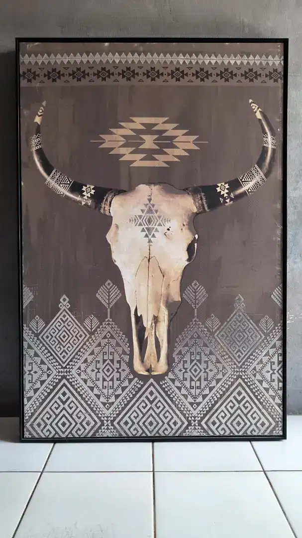 Jual Lukisan Canvas-Tengkorak hewan