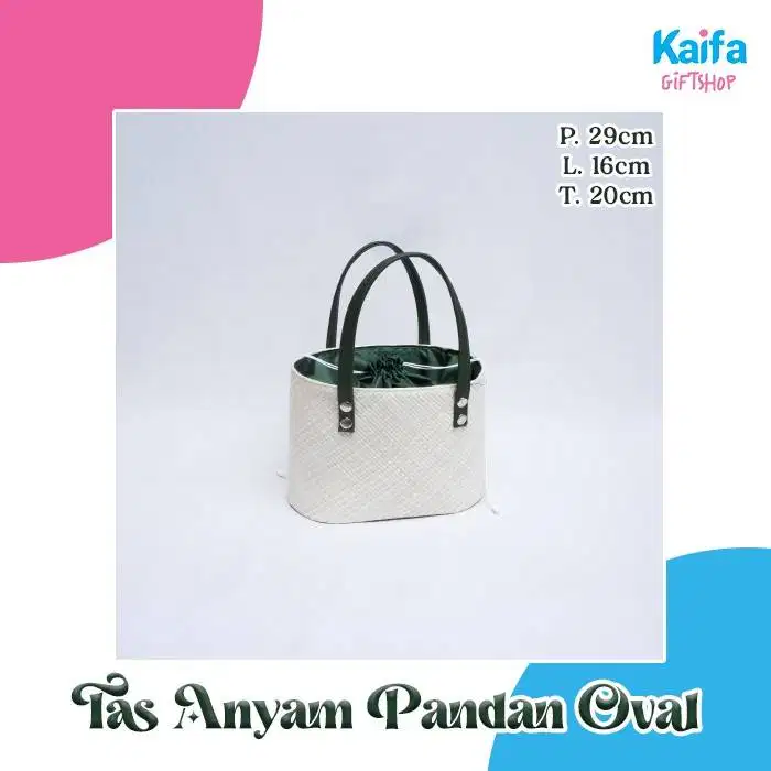 Tas Hampers Anyaman Pandan Bentuk Oval