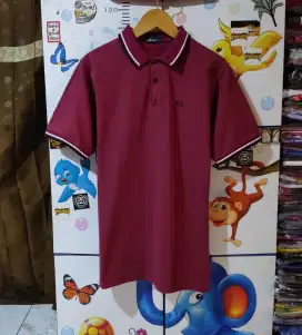 Kaos polo shirt FRED PERRY OXBLOOD Twin Tiped original second preloved