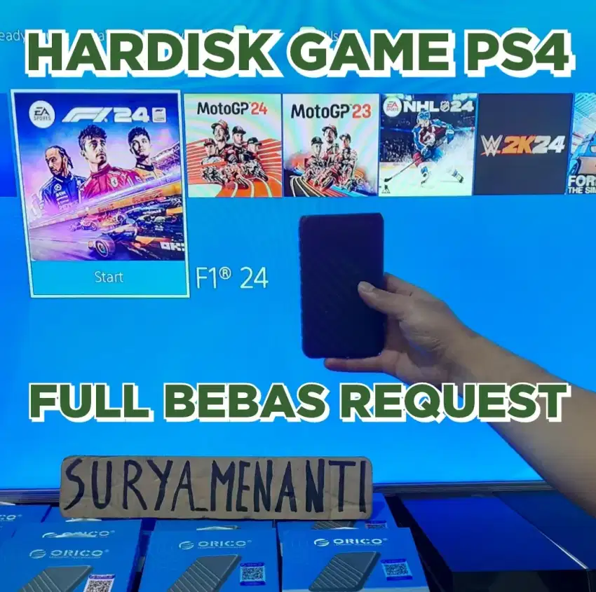 JUAL HDD PS4 Fw 5.05 s/d 11.00 MRH MERIAH