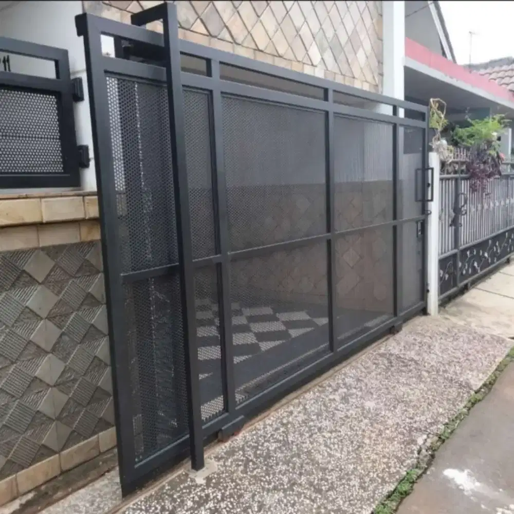 Pagar wearmes minimalis sleding