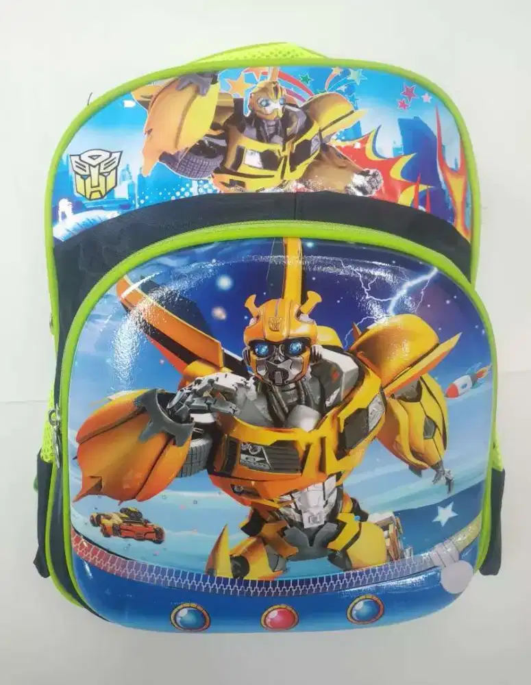Tas Sekolah Berkualitas Anak Laki laki Transformer Emboss