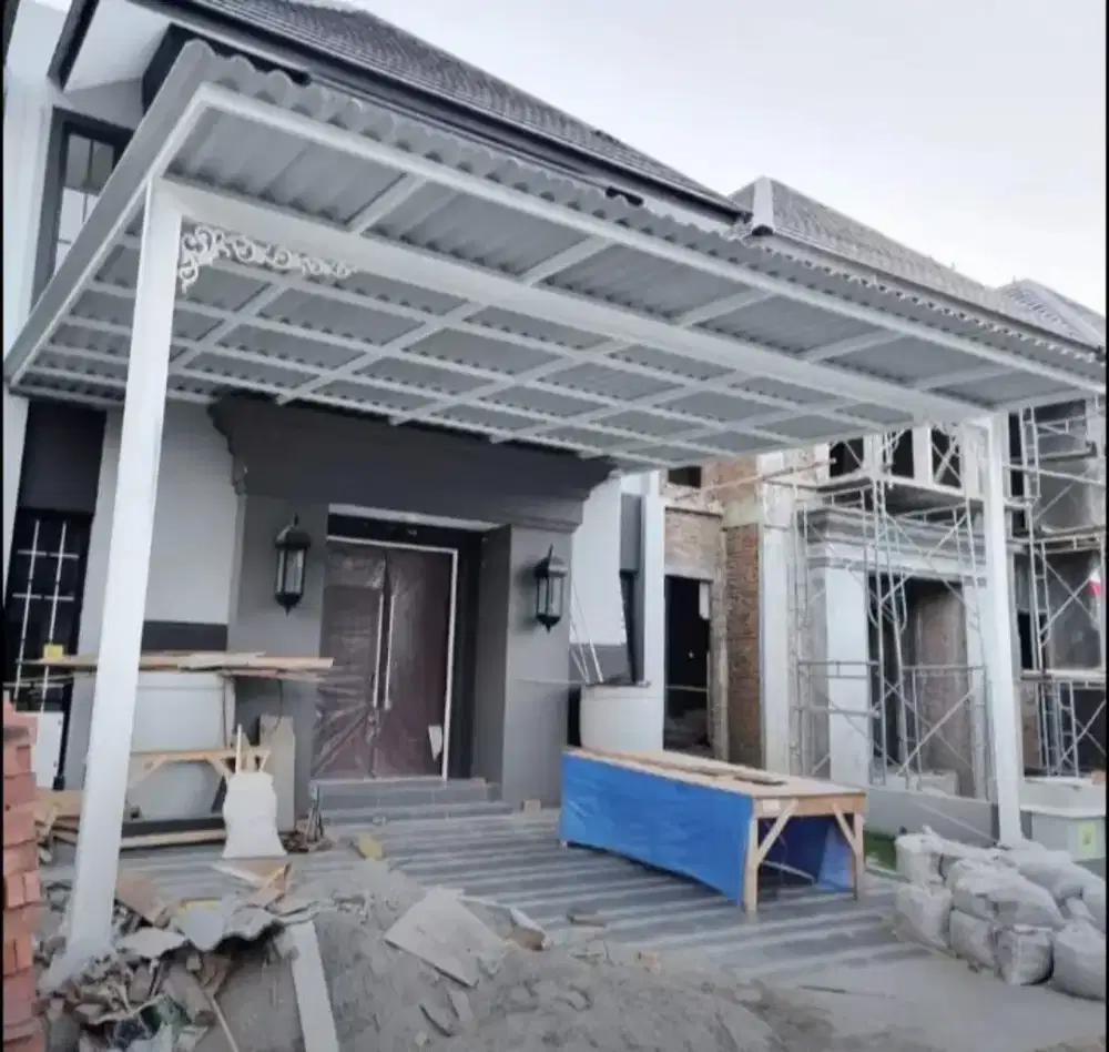 Pemasangan kanopi baja ringan