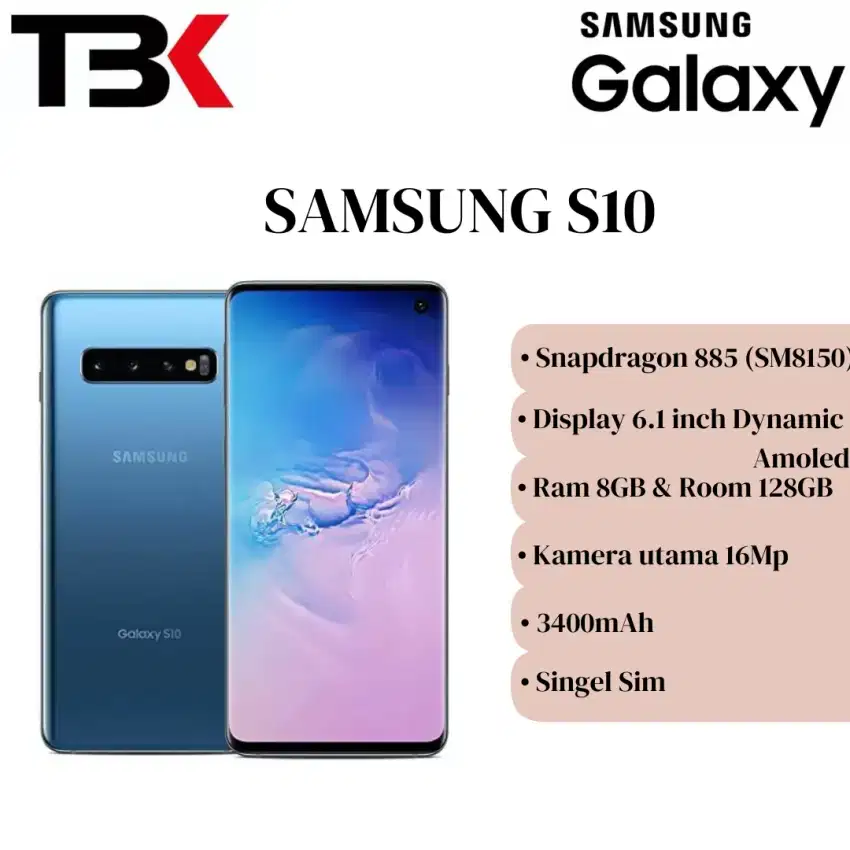 Samsung S10 Second 8/128GB Imei Permanen Beacukai