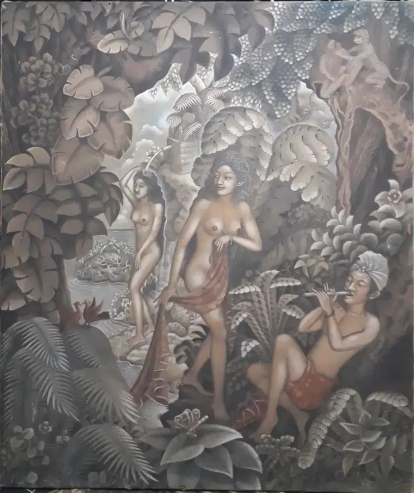 Lukisan bali karya I gst md putra wijaya