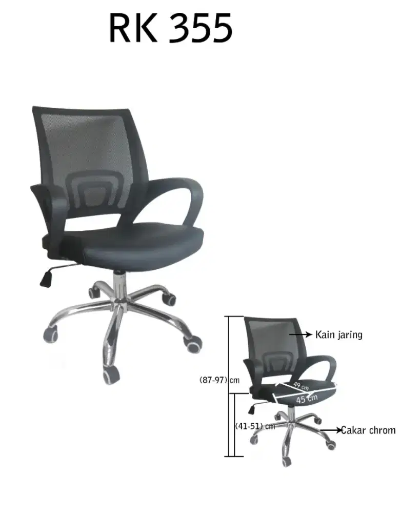 Ready stok kursi jaring murah