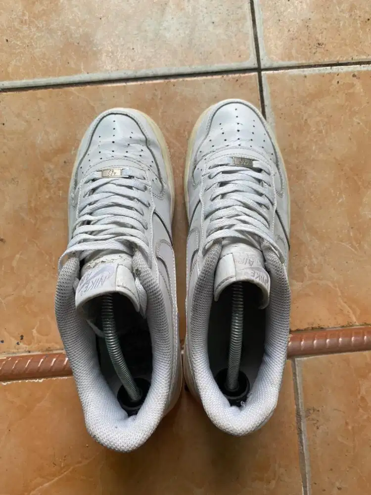 Sepatu Af1 fullwhite size 44 no minus