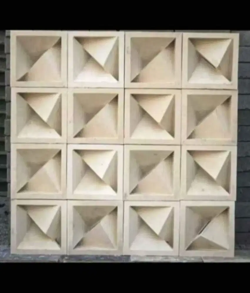 Roster beton atau lubang angin minimalis ukuran 20x20cm banyak motif