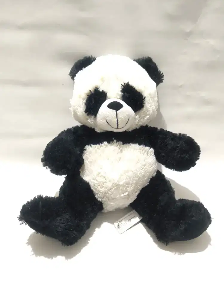 Boneka panda beruang Toys R Us Panda Bear Plush Fu Wa Black white