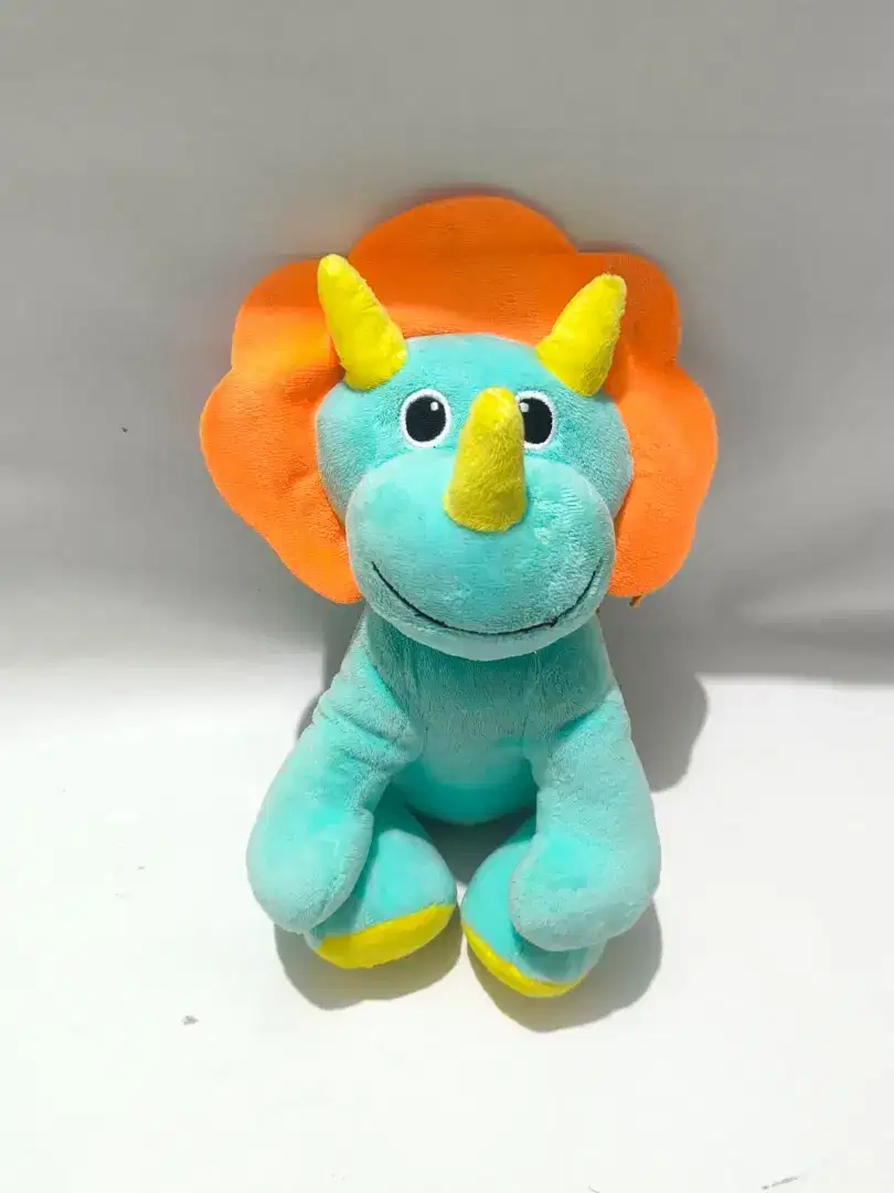 Boneka dinosaurus Sitting Triceratops Dinosaur Plush