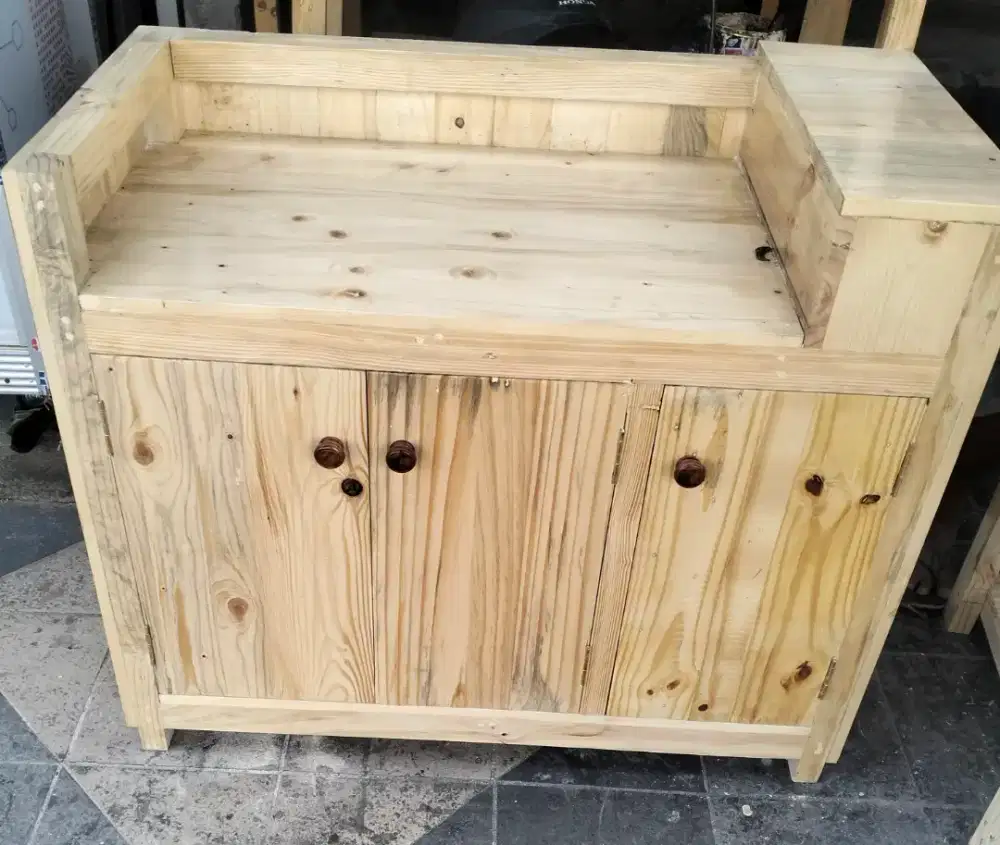 Meja Kompor Jati Belanda bisa Custom