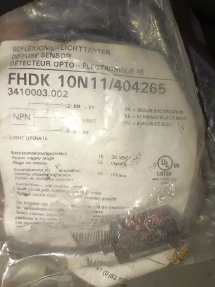 Baumer photo elektrik