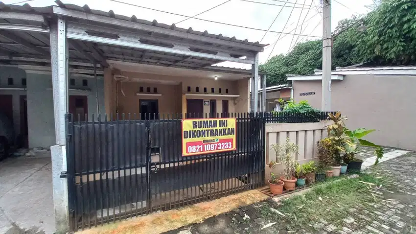 Dikontrakkan rumah akses dekat GDC LT 90 m2, 2 KT, 1 KM + RM