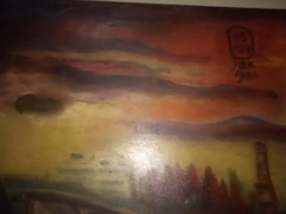 Vintage oil on canvas