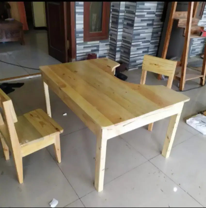 1 Set Meja Kursi Terapi Anak, Meja Kursi TK, Set Meja Kursi Sekolah