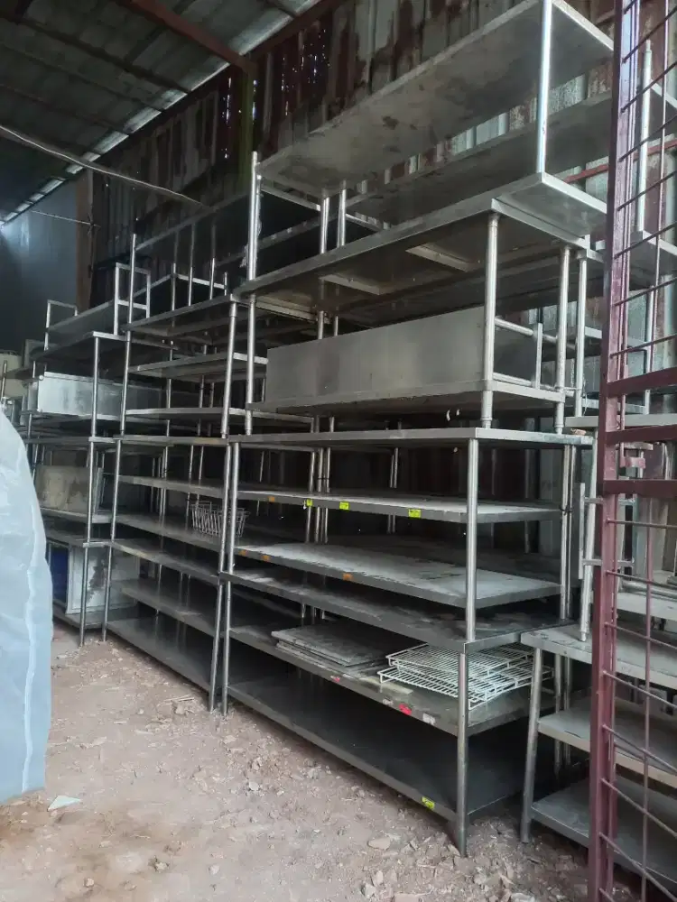 Jual meja stainless bekas restoran