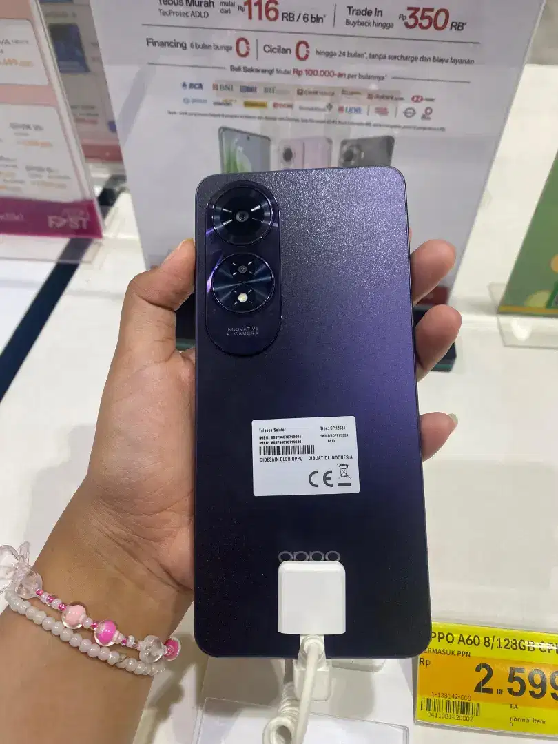 KREDIT HANDPHONE OPPO A60 Gratis Hingga 2x Cicilan