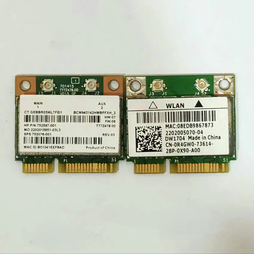 WIFI CARD LAPTOP BROADCOM BCM943142HM BEKAS