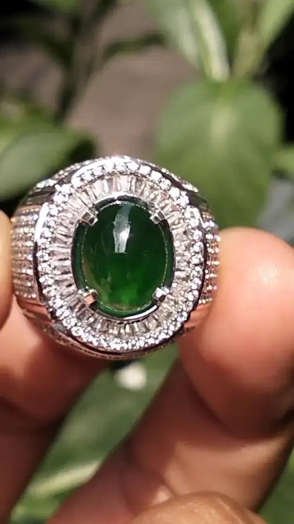 Jadeite Jade Giok Burma Giwang Top Green Bukan Bacan