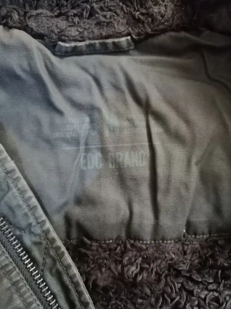 Parka DVSB EDC Brand hijau army , super tebal, berbulu,ekstrem weather