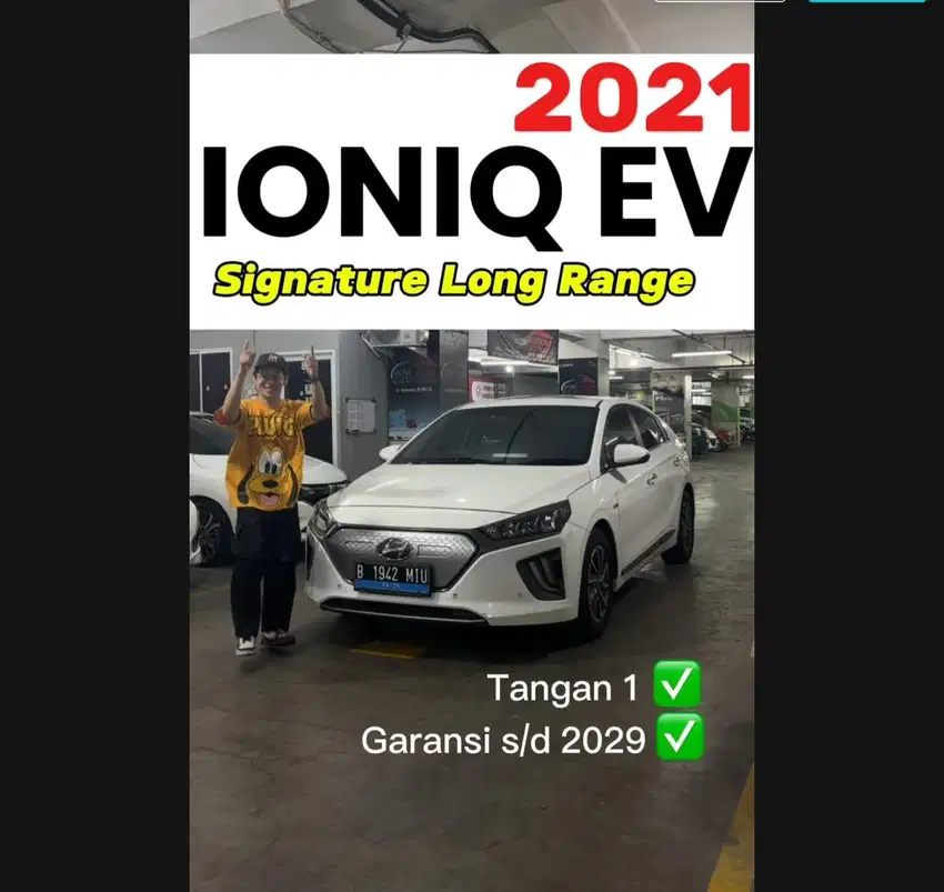 Hyundai IONIQ EV Signature LongRange 2021 Mobil Listrik